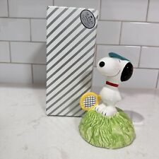 Peanuts Snoopy Willitts Tennis Musical Music Box Figurine Vintage Charlie Brown picture