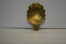 Brass seashell spoon holder vintage India picture