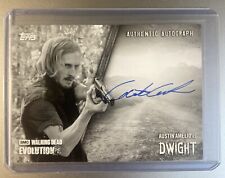 Topps Walking Dead Evolution Austin Amelio/Dwight Autograph Card  #/10 picture