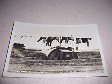 1940s HOME in THE ALEUTIANS, WWII US ARMY, AK. RPPC POSTCARD picture