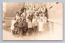 First Grade Class Photo KASSON Minnesota RPPC Antique CU Williams Photo 1910s picture