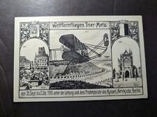 Mint Germany Aviation Postcard Long Distance Flying Competition Trier to Metz picture
