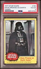 1977 Topps - #183 Dave Prowse as Darth Vader - Star Wars Card - PSA 4 VG-EX picture
