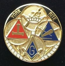 Freemason Masonic York Rite Lapel Pin  picture