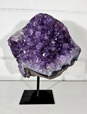 11.22 LB  AAA Natural Amethyst Quartz Crystal Druzy  on Stand Large  (A8) picture