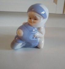 Motorcycle Racer Porcelain Figurine Grand Prix Nursery Childs Room St Etienne picture