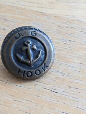 Vintage J. G. Hook anchor nautical button 7/8