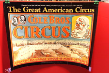 Vintage Cole Bros. Circus Poster. (GIGANTIC RAILROAD CIRCUS) picture