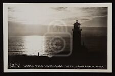 Scarce RPPC of North Head Lighthouse. Long Beach, Washington. C 1920's-30's  picture