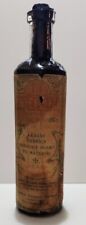 Antique A.D.S Sweet Clean Dark Amber Embossed Bottle With Paper Label picture