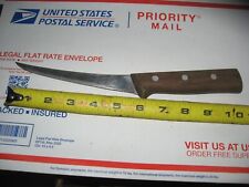 VINTAGE R H FORSCHNER VICTORINOX WOODEN HANDLE DEBONING  KNIFE 407-6 picture