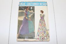 Vintage Vogue 2536 Emilio Pucci Designer Evening Dress Pattern Size 12 Uncut 70s picture