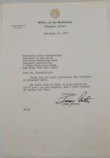 Jimmy Carter Signed 1971 Letter To David Rockefeller  picture