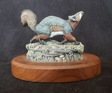GREY FOX FIGURINE BY NORMAN & HERMAN DEATON FOR THE HAMILTON COLLECTION picture