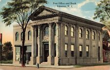 Post Office & Bank Edenton North Carolina NC 1919 Postcard picture