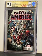All-New Captain America #1 CGC 9.8 Signed By Stan Lee On 93rd Birthday picture