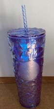 Starbucks NEW Spring 2024 Iridescent Periwinkle Prism Venti Tumbler Cold Cup picture