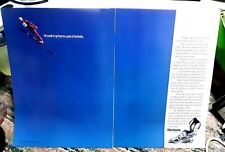 1987 Reebok Pro Workout Shoes Skiing Theme 2 Page Original Print Ad vintage 80s picture