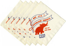 1962 Midterms Kennedy GIVE JFK a REPUBLICAN CONGRESS Cocktail Napkins (5366) picture