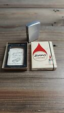 1968 Stainless Steel Zippo Lighter With 1960's Zippo Box picture