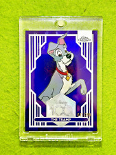 Tramp Disney 100 PURPLE REFRACTOR # /299 CARD 2023 Topps Chrome LADY & THE TRAMP picture