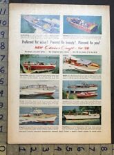 1958 CHRIS-CRAFT SPORTS CONTINENTAL MOTORBOAT CONSTELLATION ALGONAC AD FC3867*  picture
