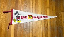 Vintage Early 1980s Walt Disney World Florida Souvenir Pennant Mickey Mouse picture