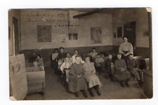 RPPC, Inside One Room School House, Students and Teacher, 1907 picture