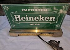 Imported Heineken beer proudly served Light Sign Works Vintage Bar Imported Vtg picture