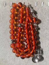 Original 33 Prayer Beads Faturan Cherry Amber Bakelite Tesbih Misbaha Rosary picture