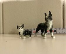Set of Three Vintage Bone China Family Of Bulldogs Figurine picture