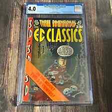 Three Dimensional EC Classics #1 CGC 4.0 Horror stories reprinted with 3-D art picture