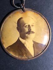 F. Hitchcock Outing of Fish Mongers Ass'n Vintage Steel Pinback Button 1902 picture