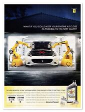 Pennzoil Ultra Motor Oil Ferrari in Garage 2010 Full-Page Print Magazine Ad picture