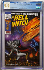 HELLWITCH VS. LADY DEATH WARGASM #1 🔥 CGC 9.9 MINT🔥 SILVER SURFER #4 HOMAGE picture