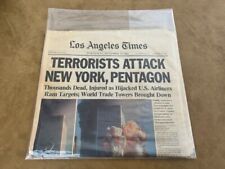 Los Angeles Times September 12, 2001 Terrorists Attack New York, Pentagon - 9/11 picture