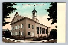 Bethlehem PA-Pennsylvania, Moravian Church, Religion, Vintage Souvenir Postcard picture