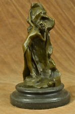 Handmade Moreau Enchanting Beauty Bronze Sculpture Art Marble Figurine Lost Wax picture
