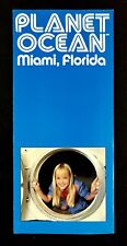 1970s Planet Ocean Miami Florida Oceanographic Museum Vintage Travel Brochure picture
