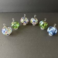 Vintage Blown Glass WITCH BALL Ornaments 2.5