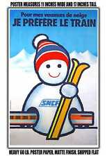 11x17 POSTER - 1975 Winter Train SNCF picture