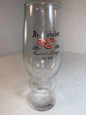  Vintage Red Lobster Clear Cocktail Glass UNIQUE Design picture