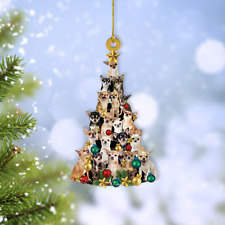 Chihuahua Dog Christmas Tree Ornament, Chihuahua Dog Merry Christmas Ornament picture