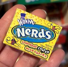 Collectible WILLY WONKA Lemonade Coated Wild Cherry NERDS Treat Size Candy Box picture