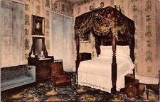 Nashville, TN Bedroom of Andrew Jackson The Hermitage Hand-Colored Postcard picture