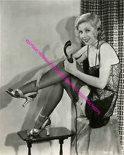 1920s-30s ACTRESS ADRIENNE DORE LEGGY IN NYLONS AND LACE LINGERIE PHOTO A-ADOR picture