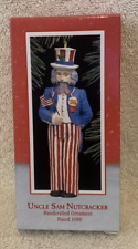 1988 Hallmark Keepsake Uncle Sam Nutcracker Ornament - NIB picture
