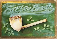 St Patricks Day Smoking Pipe Erin Go Bragh Antique Embossed Postcard 1908 picture