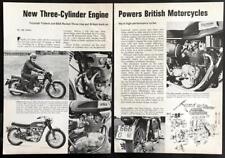 Triumph Trident / BSA Rocket Three 1968 1st Superbikes Review picture