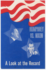 1968 Humphrey VS Nixon Pamphlet A Look At The Record GOP Democrat AFL CIO picture